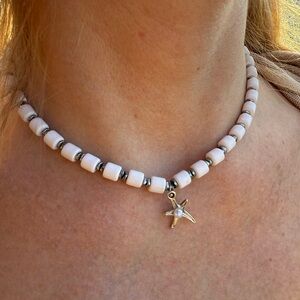 Handmade Beaded Choker with Starfish Charm